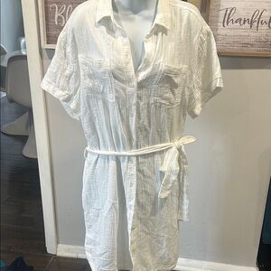 Weatherproof White Midi Dress